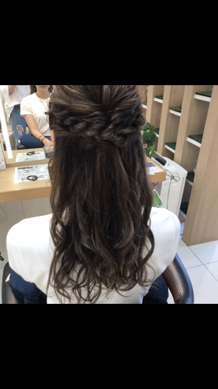 #ロングのヘアセット