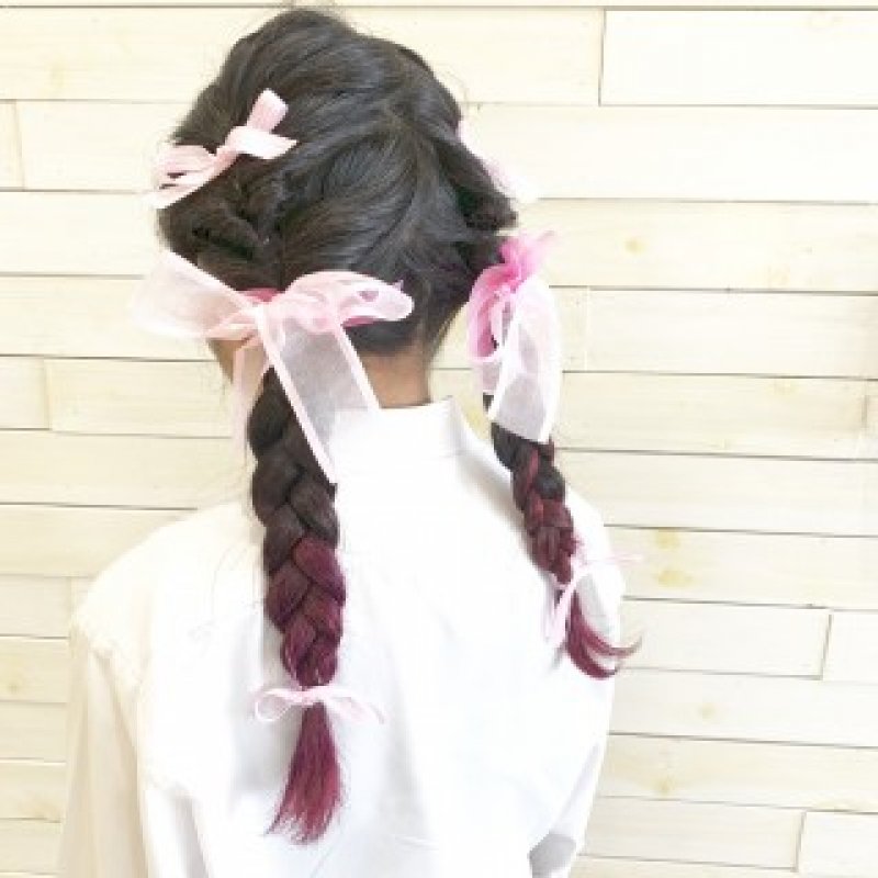 体育祭ヘアアレンジ