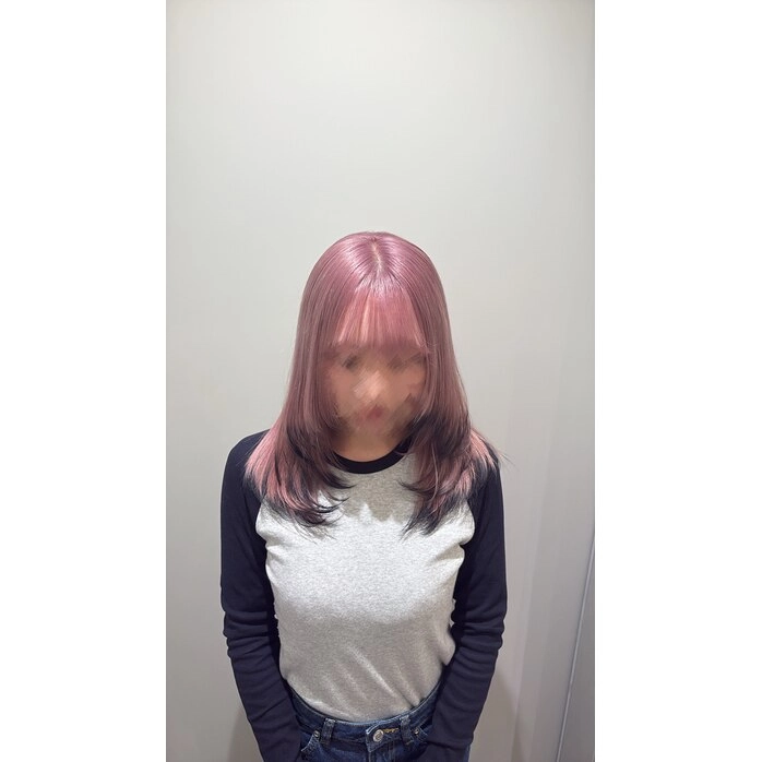 【ペールピンク×エンドカラー】