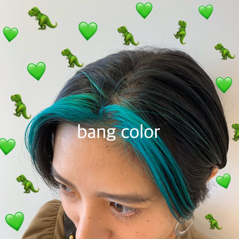 bang color × green