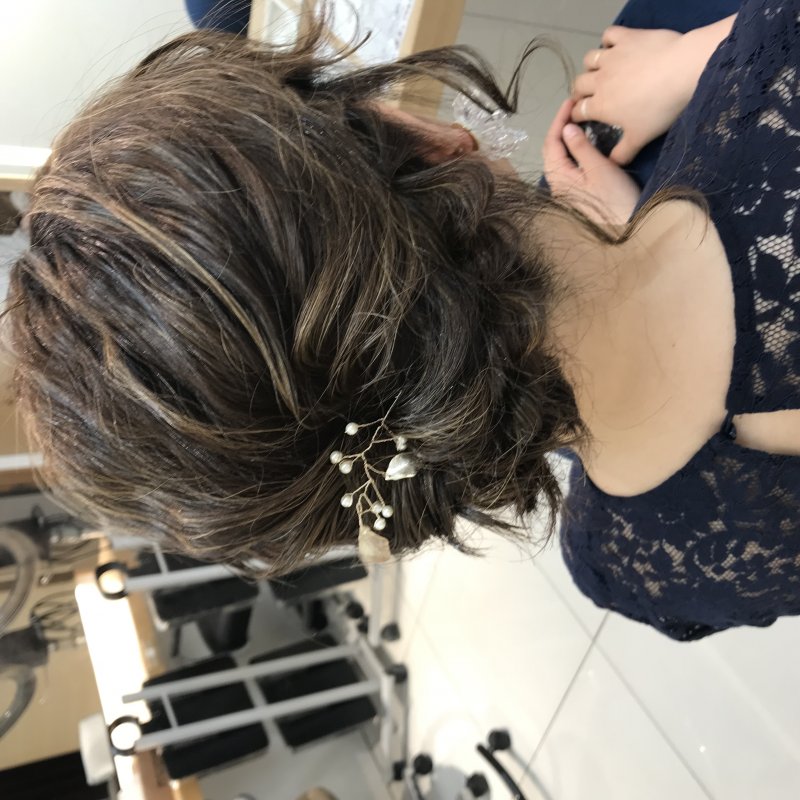 #パーティーヘアセット