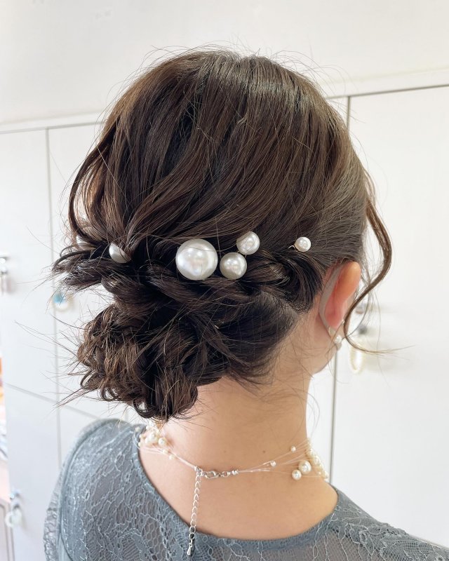 結婚式お呼ばれヘアセット