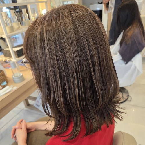 大嶋限定！ケアブリーチハイライト+カラー+カット+COREMEトリートメント