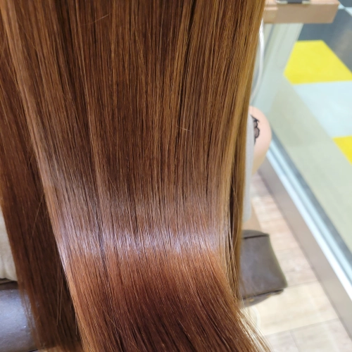 【MYSA式】美髪シルクストレート＋カット+トリートメント　￥24200～