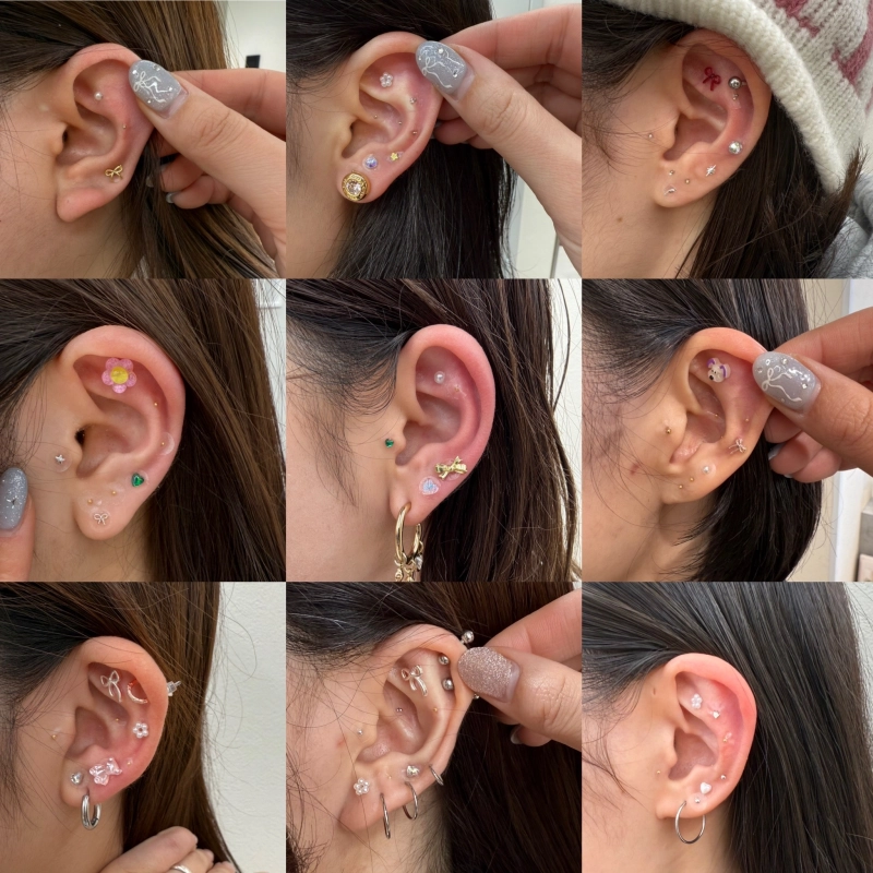 今流行りの耳つぼジュエリー💎
