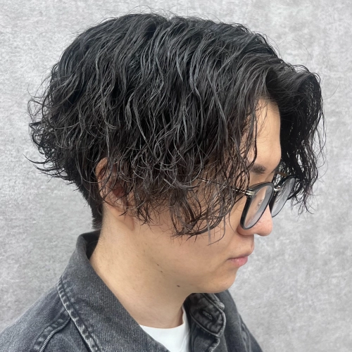 カット＋ツイストスパイラルパーマorスパイラルパーマ(メンズパーマ/町田)