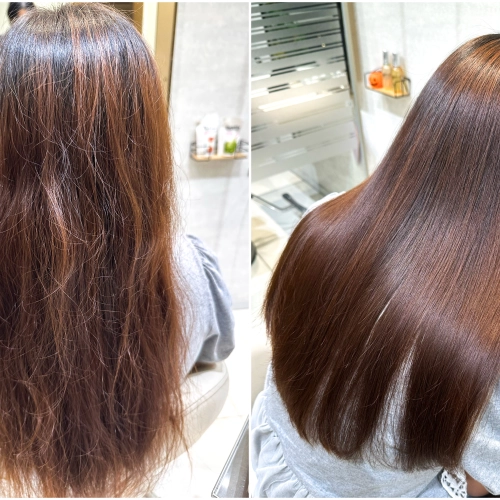 【圧倒的ツヤサラ質感】カット＋髪質改善酸性ストレート＋トリートメント