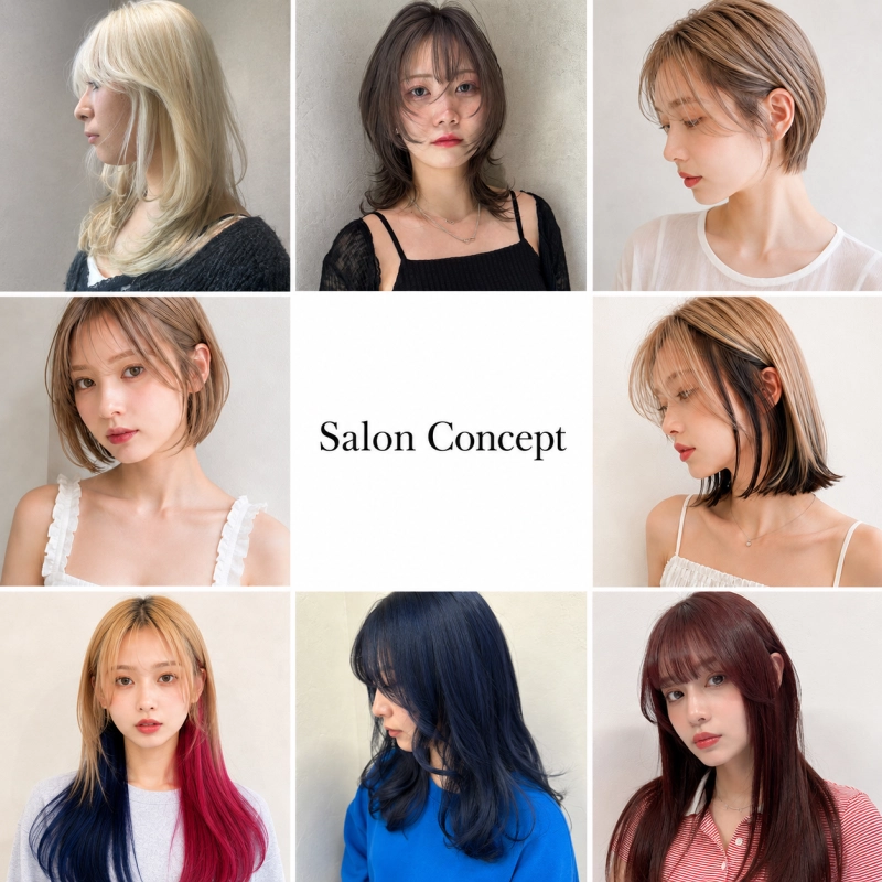 『Salon　Concept』【攻めナチュラル】LiaはカラーDesignに特化したお店☆カラー学びたい方にオススメ☆年間MVP受賞者やコンテスター在籍サロン☆