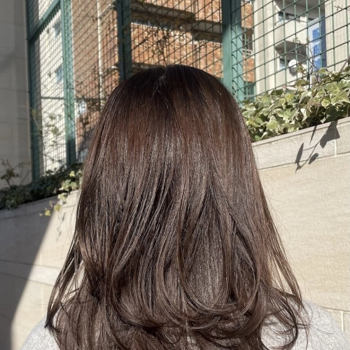 カラー+オージュアトリートメント+ブロー　¥9900