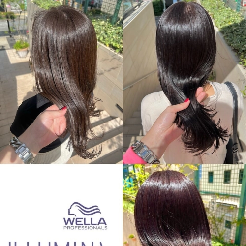カット+ケアイルミナカラー+オージュアトリートメント　¥14850