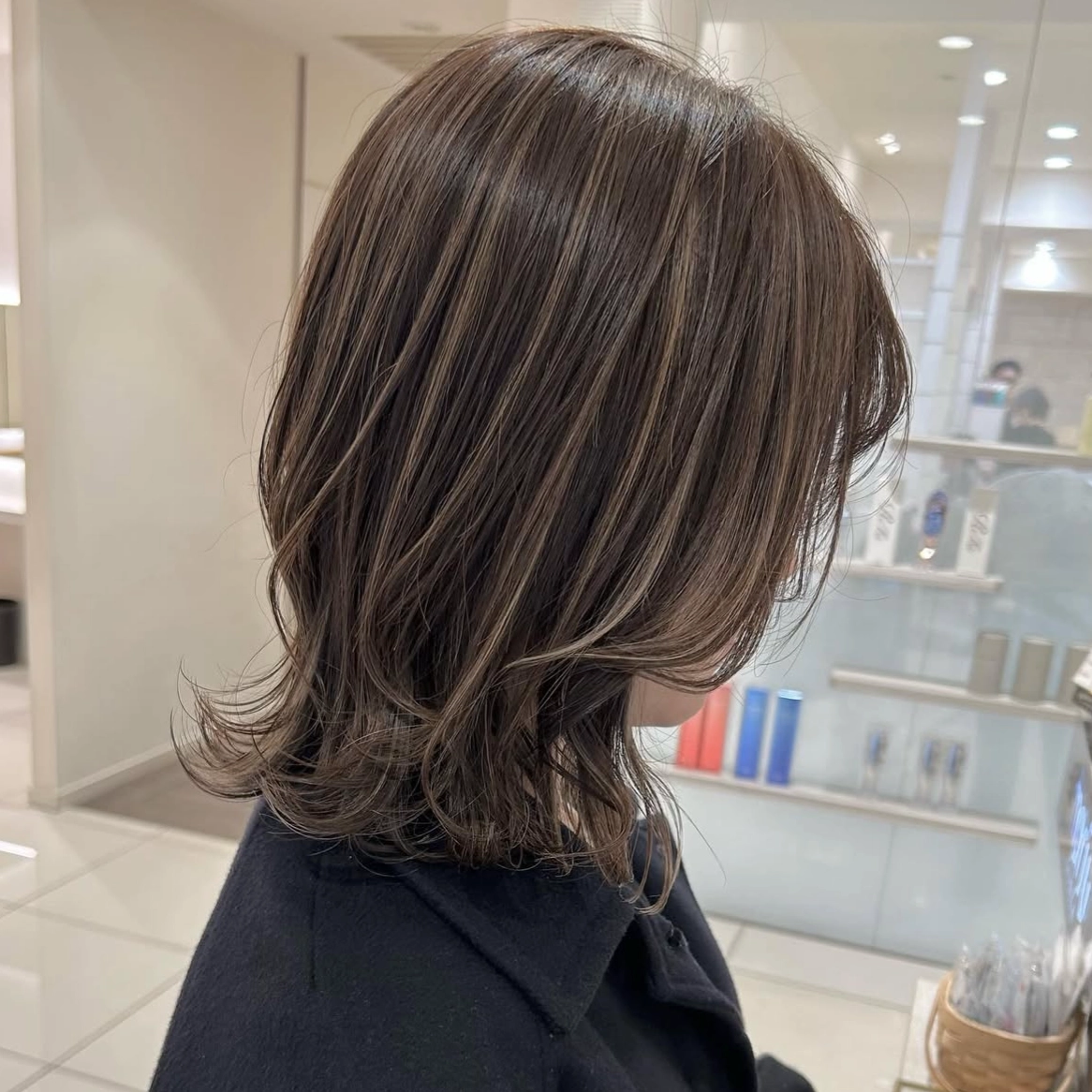 こなれ感を演出する透明感ハイライトカラーが魅力☆ブリーチ有～無でできるハイライトカラー(白髪対応)▼