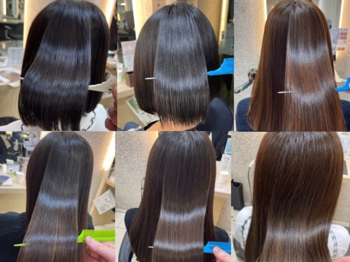 【今話題の酸性ストレート導入店】まっすぐシャキッとなり過ぎない、毛先まで自然なストレートに！