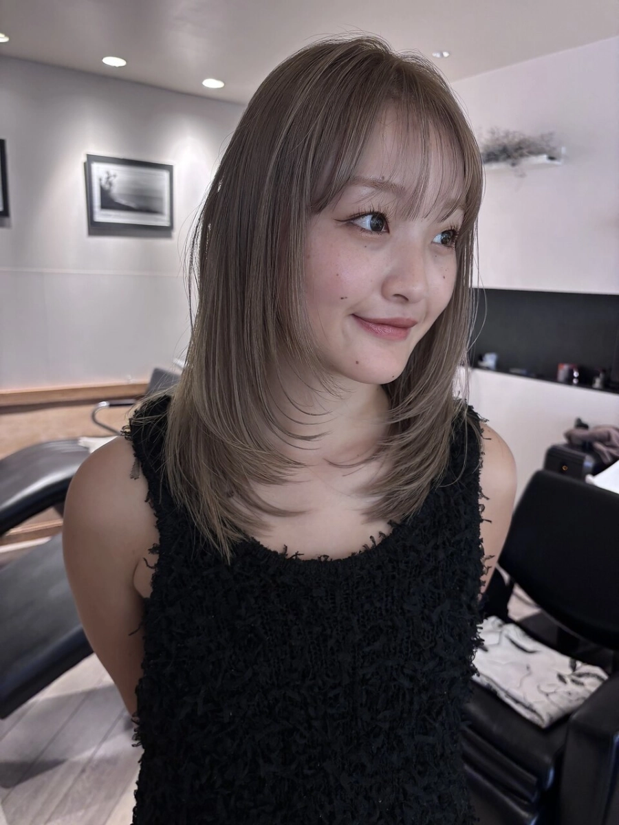 ブリーチでつくる、計算された透明感