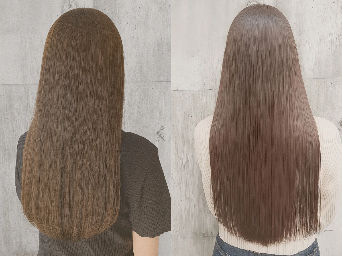 乾かすだけでうる艶なストレートが魅力♪