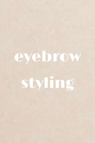 eyebrow styling