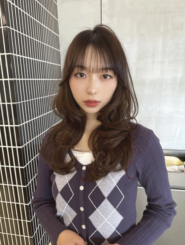 レイヤー顔まわりカット