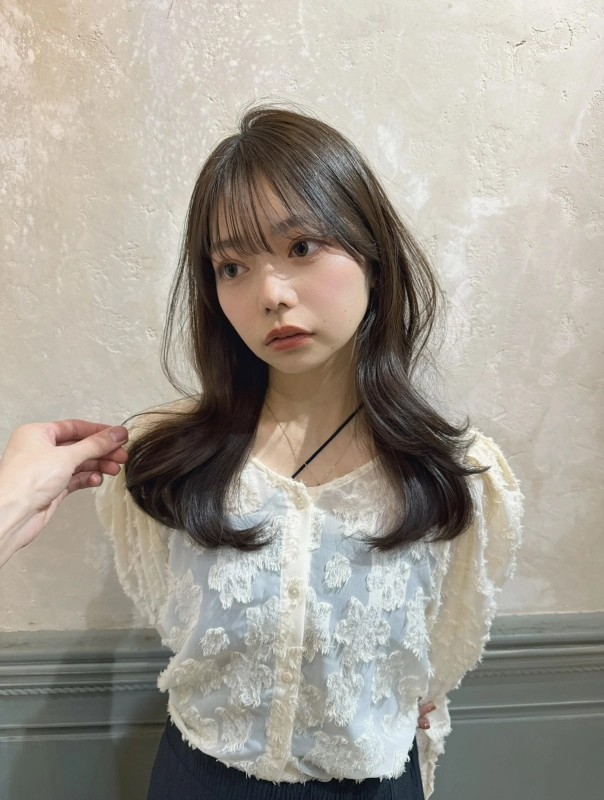 レイヤー×オリーブベージュ