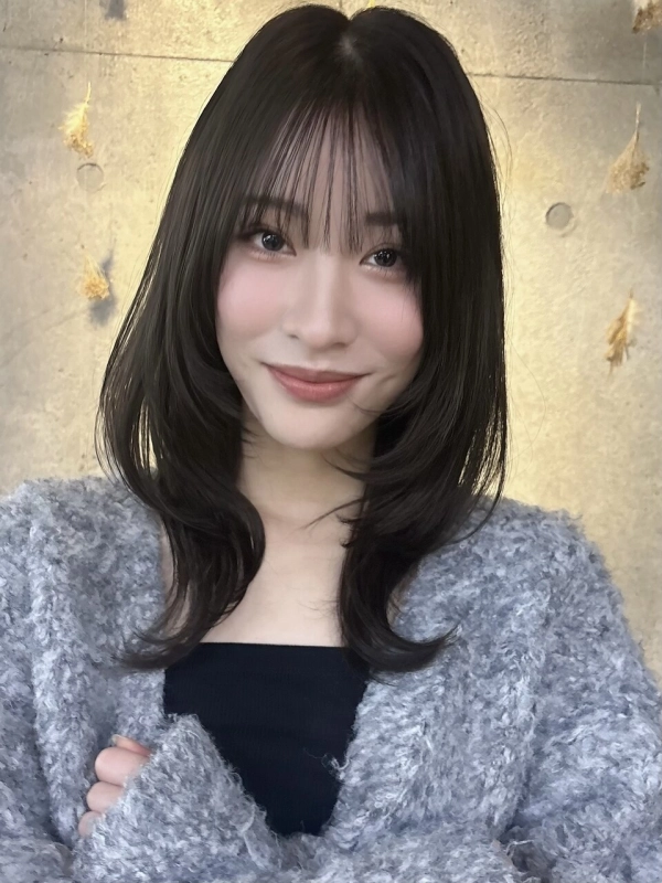 ミディアムレイヤー/港南台/ミディアム/レイヤーカット/小顔カット