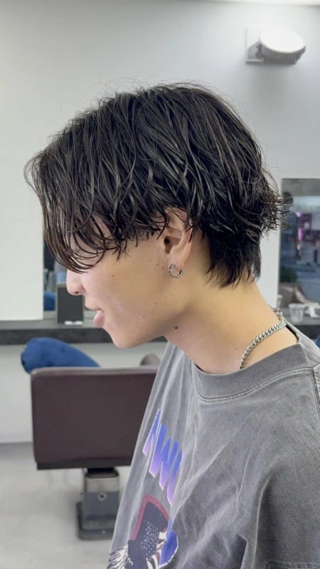 ハーフアップウェット