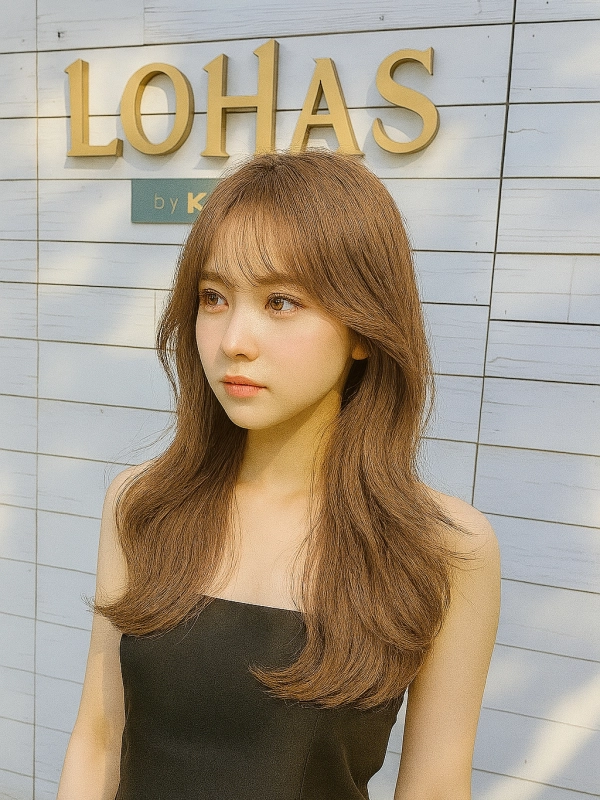 韓国風ブリーチなしダブルカラー