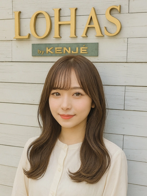 韓国風カット×ブラウンカラー