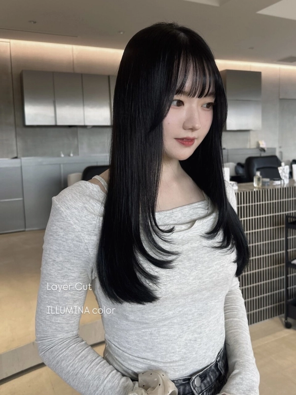 レイヤーカット/髪質改善カラー/透明感カラー