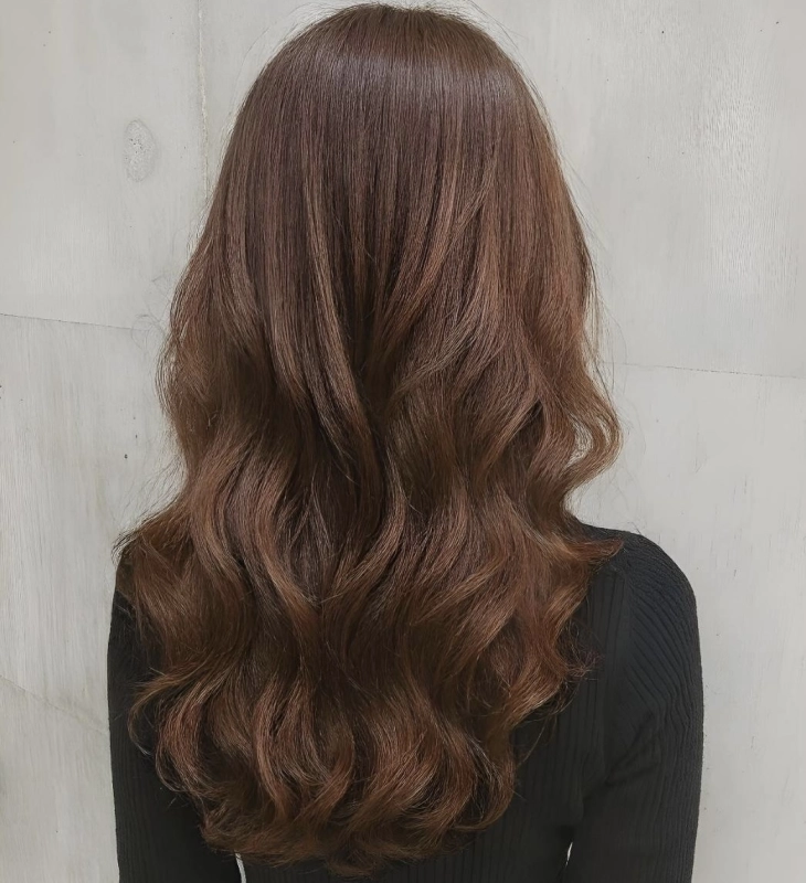 ロングコテ巻き風パーマ/小田急相模原