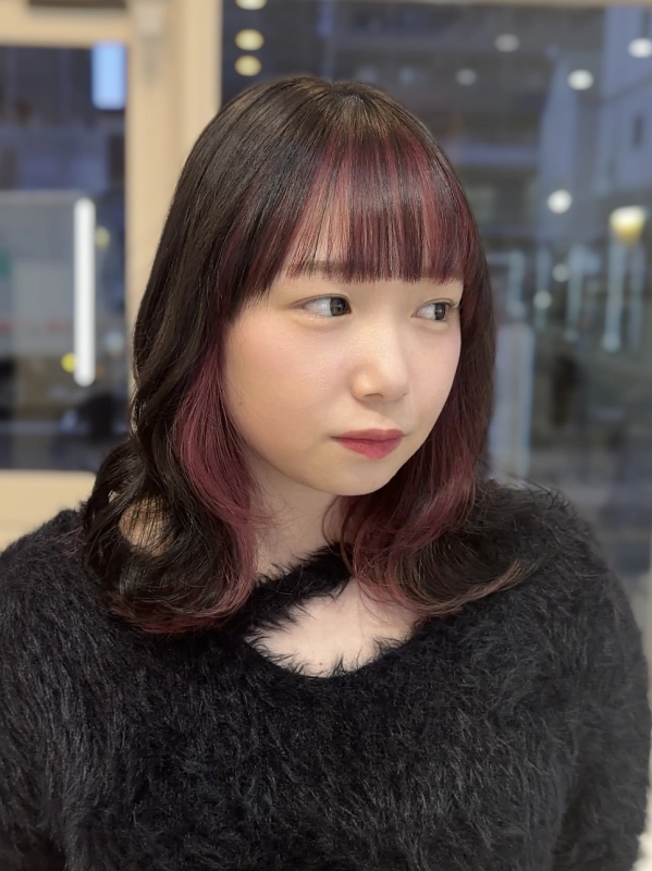 フェイスフレーミングでチラ見えおしゃれ感アップ♪