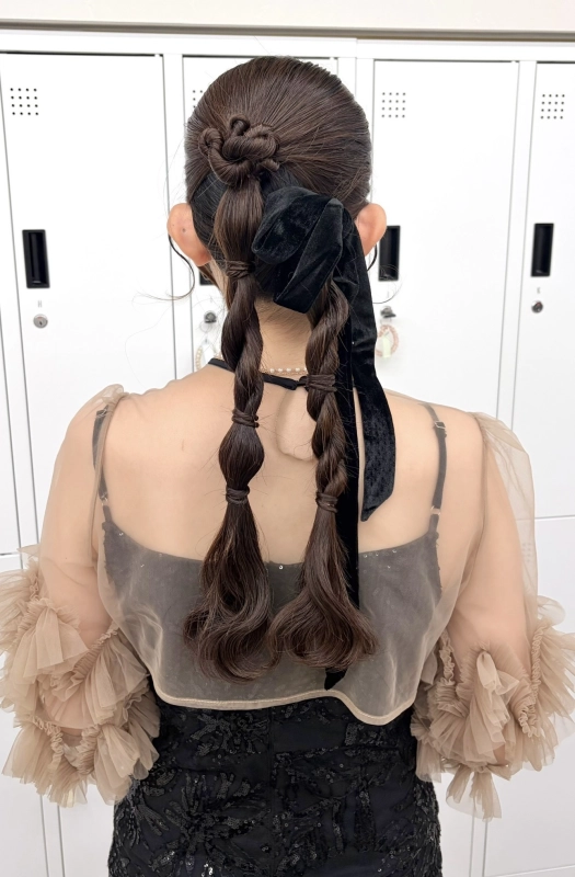 横浜駅徒歩5分｜結婚式ヘアセットにおすすめの網おろしツインアレンジ【STYLE横浜】