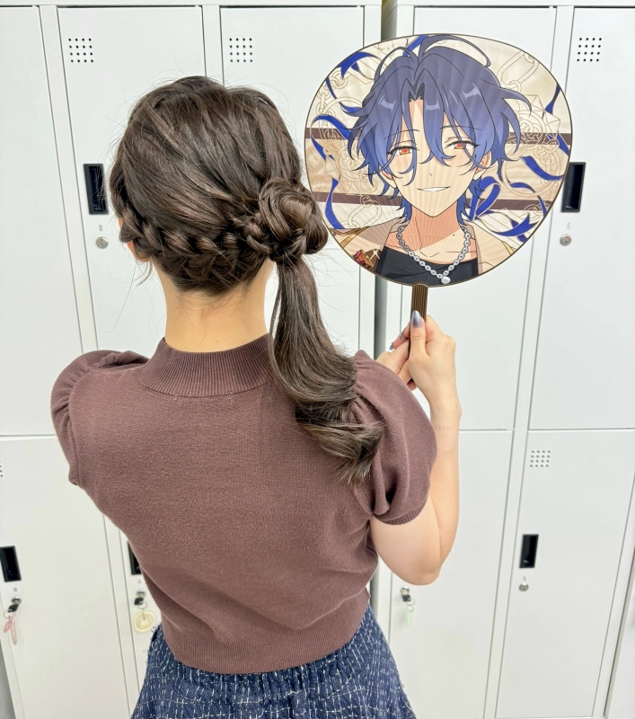横浜駅近郊徒歩5分♪推し活ヘアメイクならサイドお団子で可愛く目立つイベントヘア♡