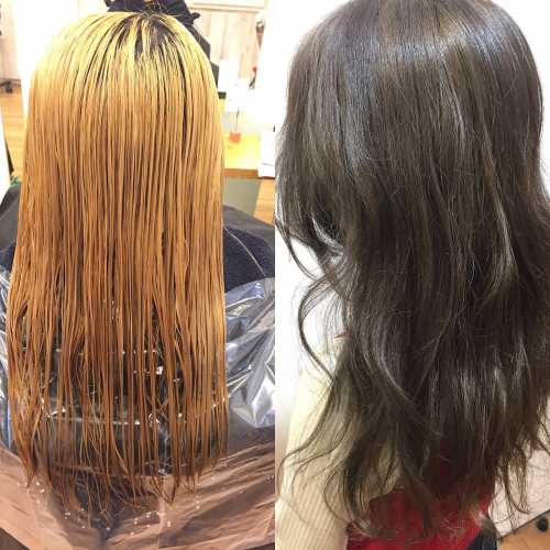 グレージュ　before★after