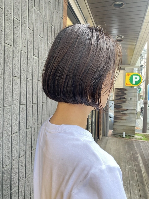 タッセルボブ　切りっぱなしボブ　