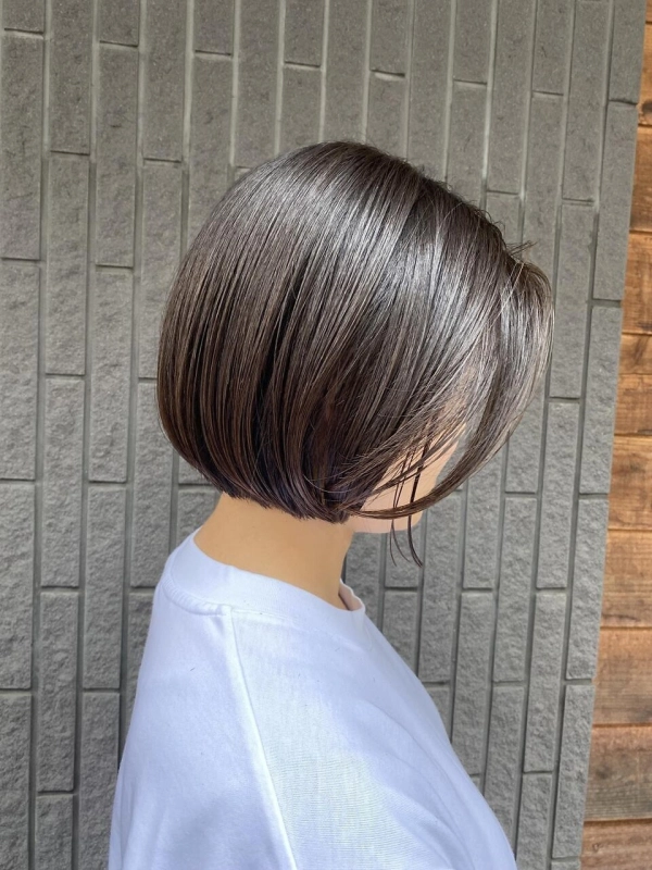 タッセルボブ　切りっぱなしボブ　