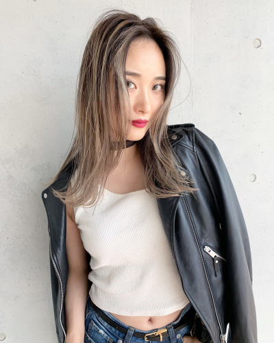 ★Balayage×Platinum beige★