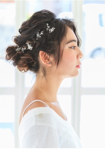 ヘアアレンジ/結婚式/結婚式二次会