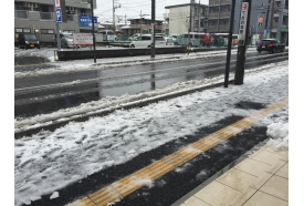 今日は雪！